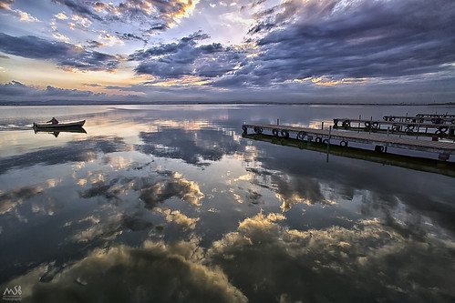 sunset sky españa nature water valencia clouds reflections landscape atardecer spain sony paisaje cielo hdr reflejos albufera nuebes nex7 potd:country=es