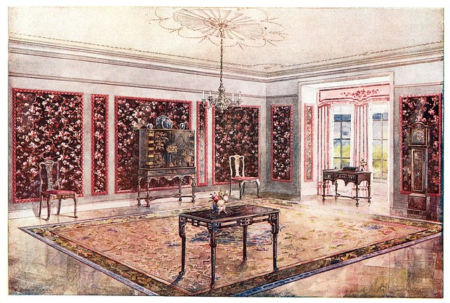 20th century wallpaper room design