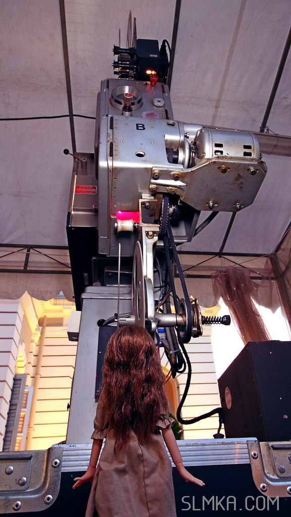 Mia and Film Projector