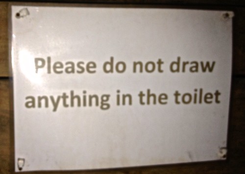 #lostInTranslation: Please do not draw anything in the toilet