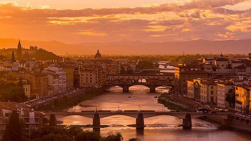 sunset sky italy water horizontal clouds river florence europe olympus 169 zd microfourthirds 918mm omdem5