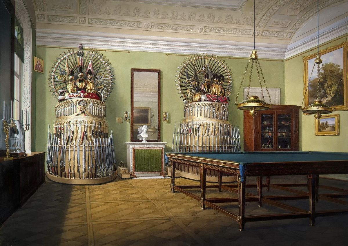The Billiard Room of Emperor Alexander II, 1850
