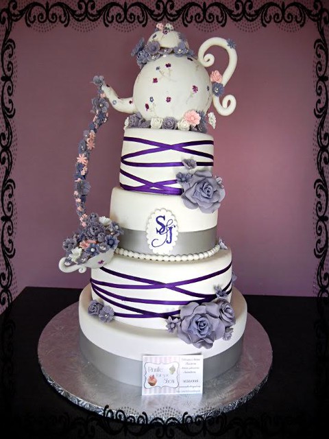 Wedding Cake Flower Tea Fall by Macaron Addict of Prunille fait son show