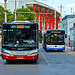 [Buses in Beijing]青年尼奥普兰 Youngman Neoplan JNP6120GHP-1 <HEV> | 京华 Jinghua BK6182B 北京公交集团 BPT #98633 #94012 Front-right at Datun East Bus Yard