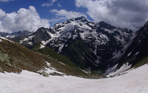 summer panorama snow mountains alps june montagne view panoramic vista gesso maritimealps gelas vallegesso mtgelas