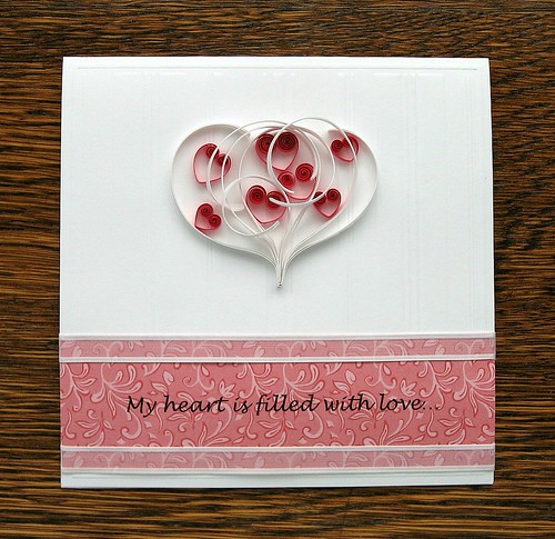 Quilled Valentine Card