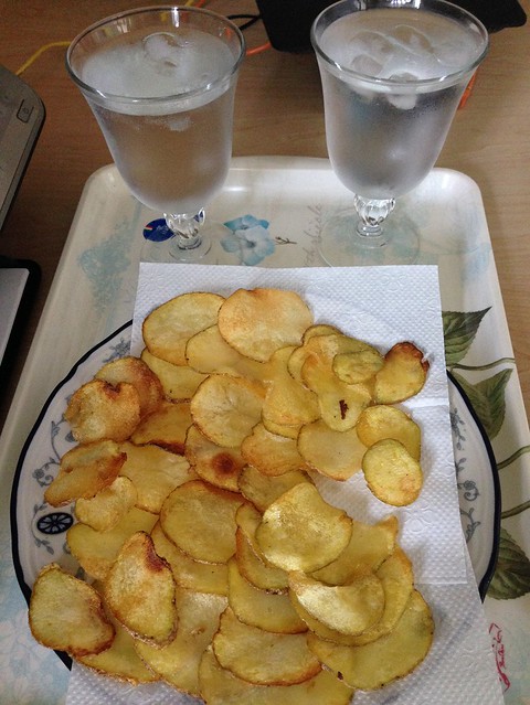 HOMEMADE potato chips for Yen and I