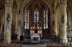 Nef de l'église Saint-Nicolas de Marville (Meuse)