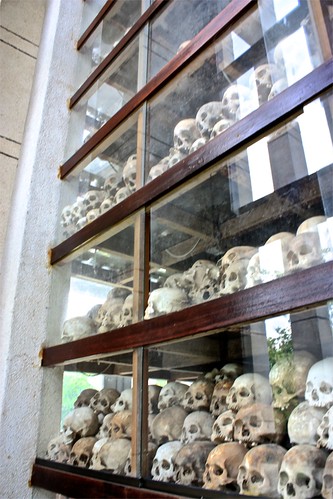 skulls of exhumed victims