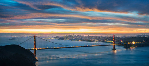 sanfrancisco california ca longexposure morning panorama northerncalifornia sunrise 50mm nikon goldengatebridge goldengate baybridge bayarea d800 nikon50mm18d kevinmacleod nikond800 d800e nikond800e unrangedcom