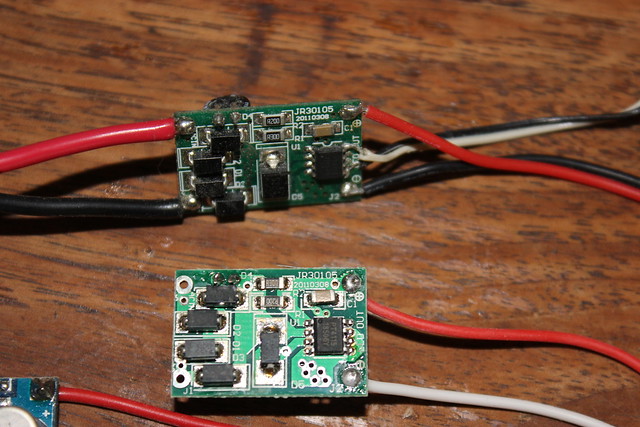 the 2 10 watt drivers, one hacked for pwm