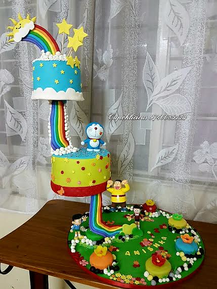 Doremon Land Cake by Dr Archana Diwan of Cupohlicious