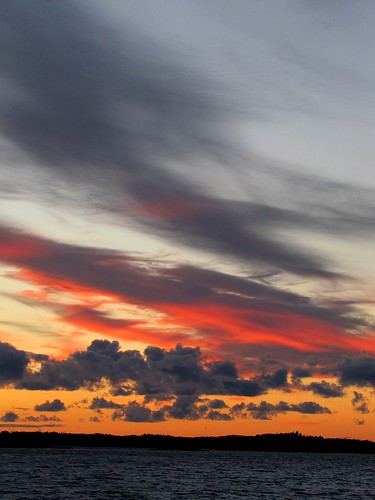 sunset clouds suomi finnland colours baltic