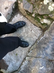 Climbing Blarney Castle Stone Steps