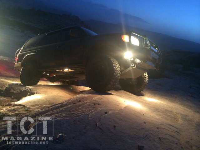 4Runners in Moab | Tyler lights up the Gold Bar Rim trail.