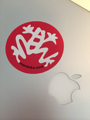 Manduke and Apple logos
