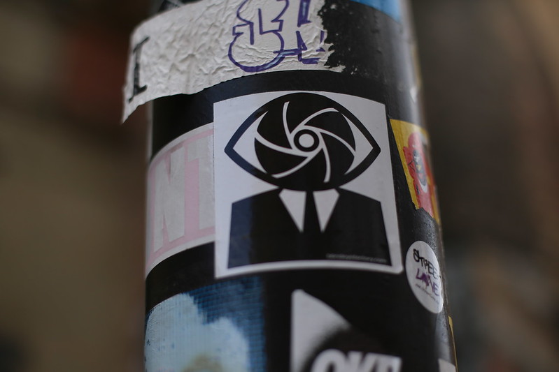 surveillance sticker art