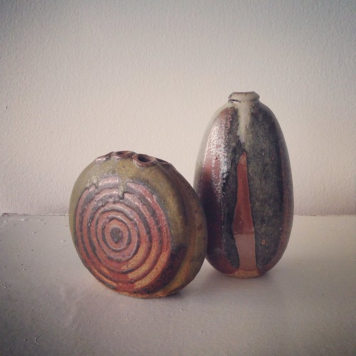 Pair Thomas Fetter Bud Vases