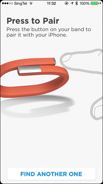 Jawbone UP iOS App - Setup Step 5