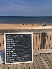 Gotta like the temperatures at Brackley Beach, PEI today!