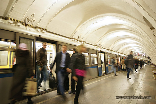 Arbatskaya Metro Station , Arbatsko-Pokrovskaya Line - Moscow Russia - Ahmet Cevatzade - www.cevatzade.com