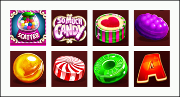 free So Much Candy slot game symbols