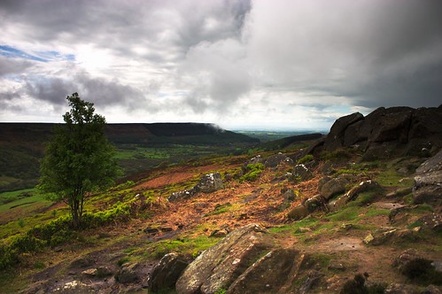 sky green rain rock stone clouds landscape rocks yorkshire climbing crag