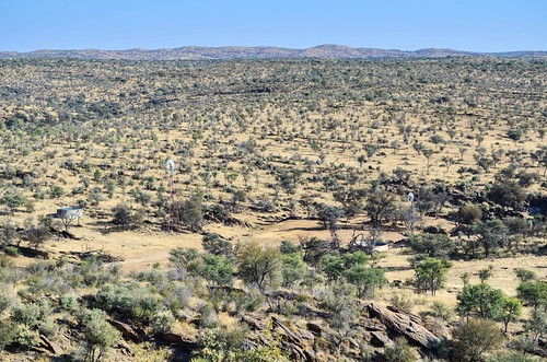 Views of the farms in the Khomas highland from Von Francois fort