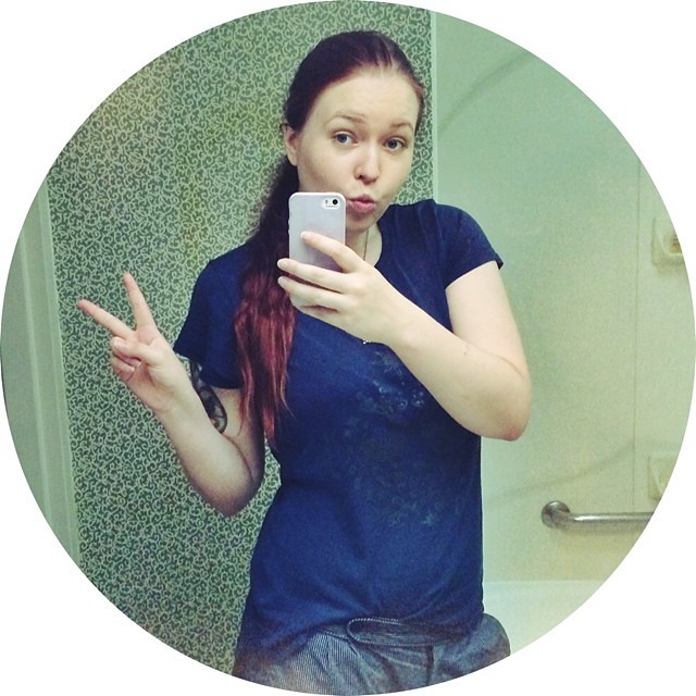 3 #ootd - bathroom selfie !! Lol  #selfie #outfit #me #ginger #geek #kawaii #pose