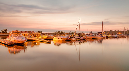 sunset ontario canada reflection water marina boats gold harbor boat nikon cloudy harbour portelgin d800 jimsmith