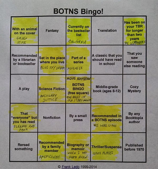 BOTNS Bingo - July