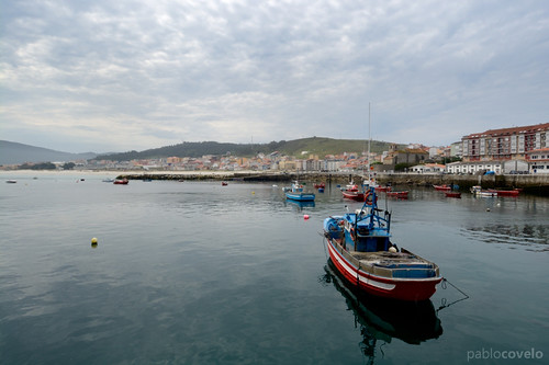 sea españa puerto boat mar town spain barco harbour pueblo galicia laxe d7100