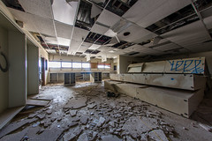 Abandoned hospital at George Air Force Base