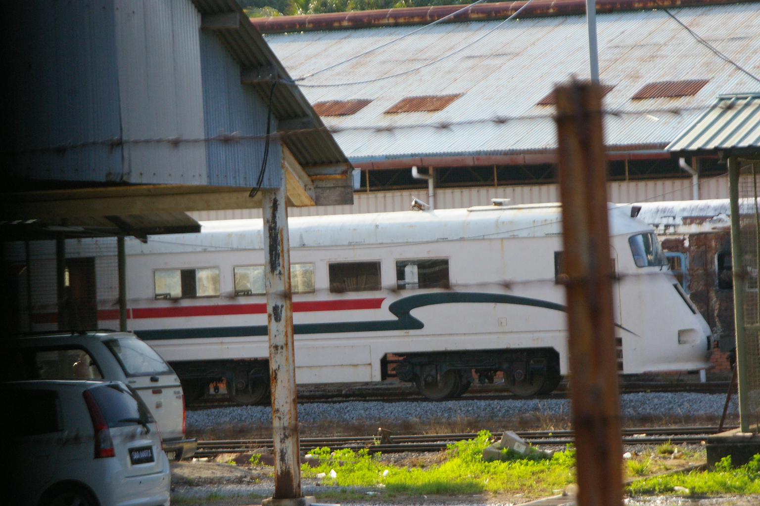 Sabah State Railway ? in Tanjung Aru Station, Kota Kinabalu, Malaysia April 30,2014