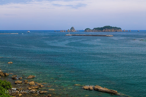 sea rock japan seaside seashore nango kyushu miyazakipref