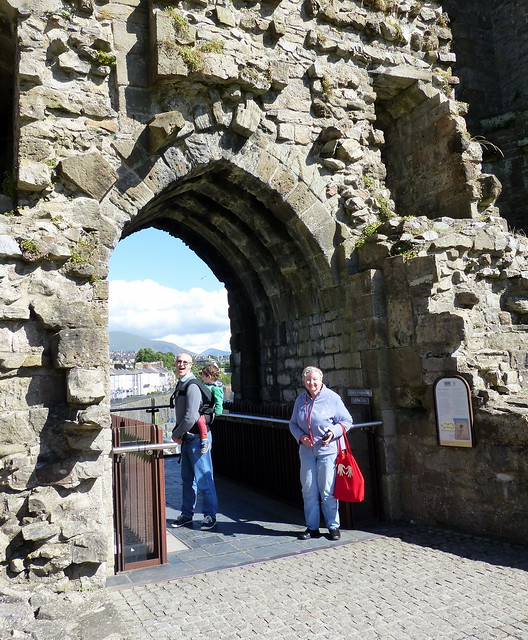 Scott, Eskil, and MorMor at Caernarfon Castle