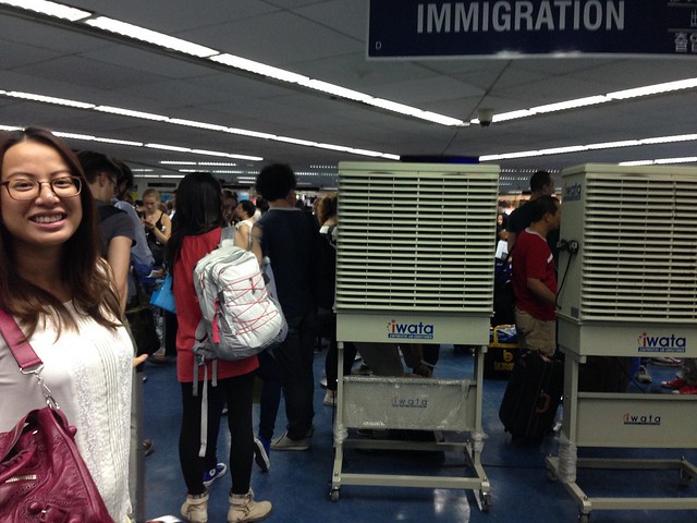 Iwata at NAIA immigration area