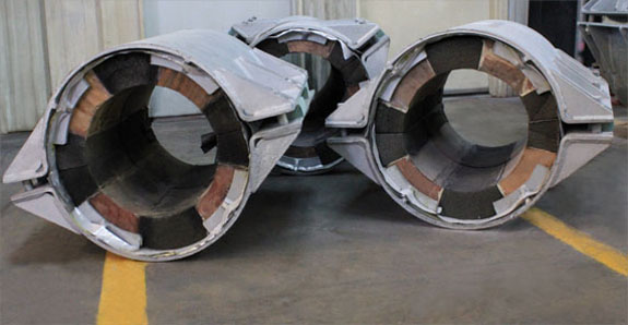 30" Dia. Cryogenic Pipe Supports with PUF and Permali®Insulation for an LNG Facility