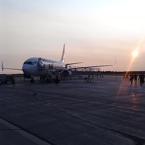 Approaching the plane for boarding #princeedwardisland #pei #charlottetown #charlottetownairport #westjet
