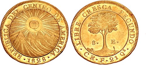COSTA RICA, Central American Republic. 8 escudos