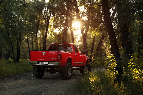 auto sunset nature car forest us offroad russia pickup siberia american omsk strobist омск додж пикап