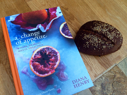 New Diana Henry book, and the black bread from it.