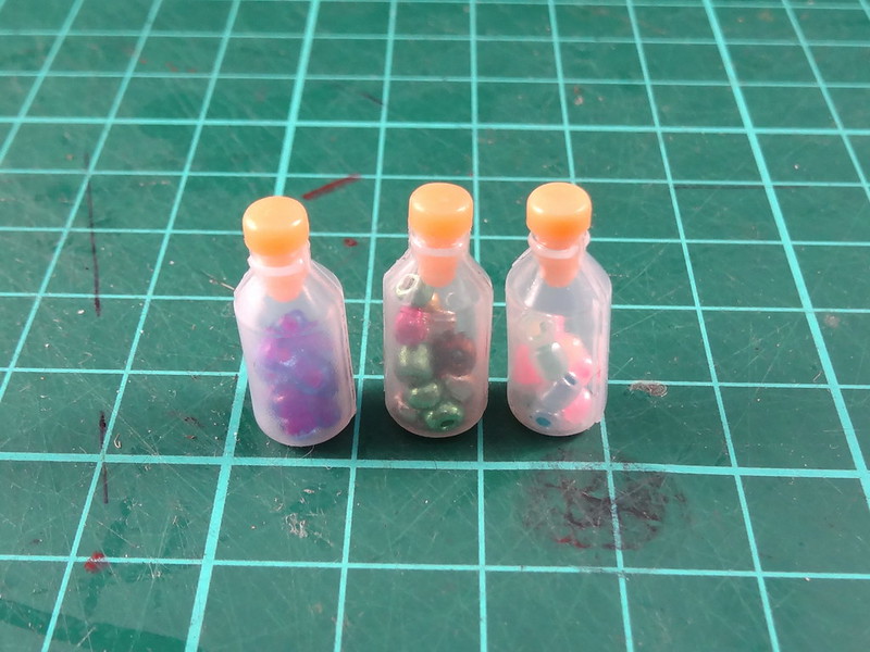 Re-purposed Sylvanian baby bottles.
