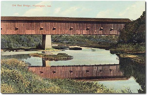 usa color history huntington bridges indiana transportation rivers streams huntingtoncounty hoosierrecollections