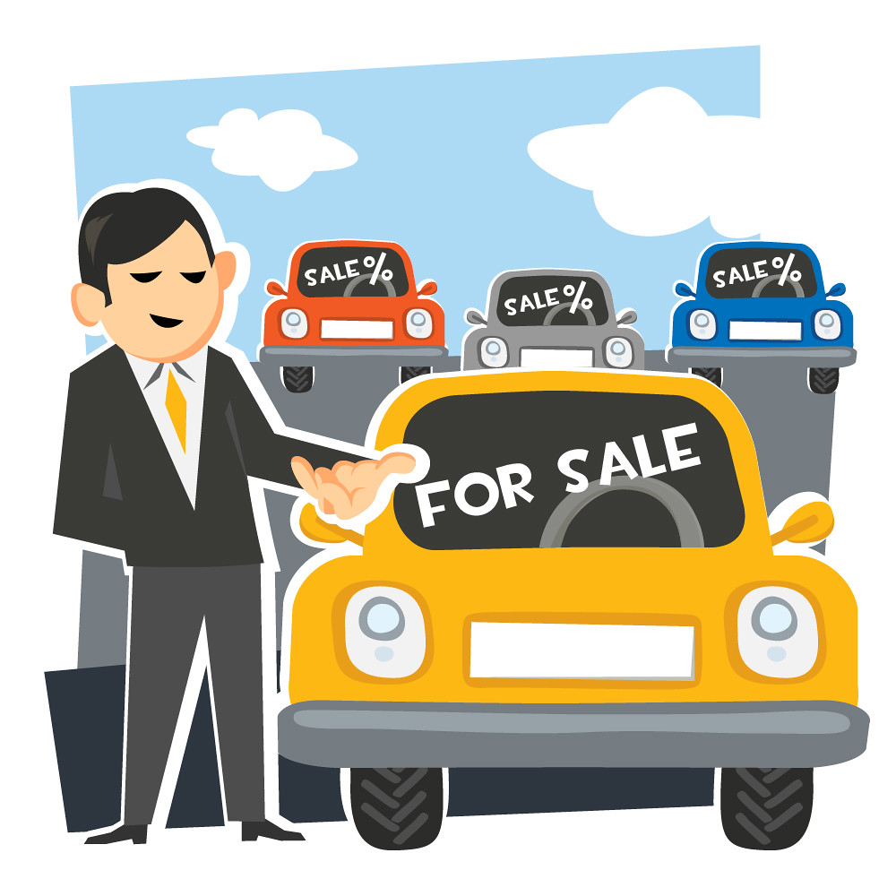 Car Salesman With Car