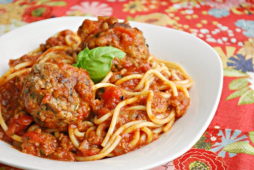 Instant Pot: Spaghetti & Ricotta Meatballs