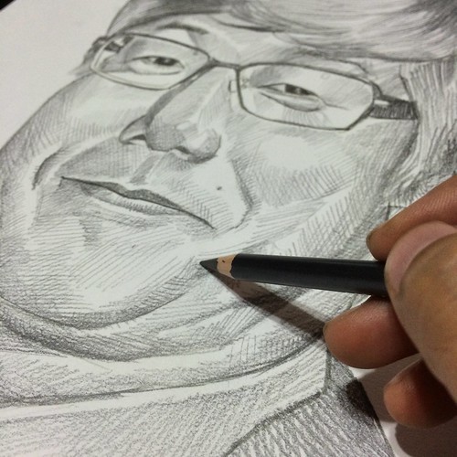 portrait in pencil for Mitsubishi