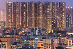 Over Crowded Hong Kong - Walled Buildings