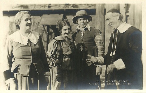 Ida Carloni Talli, Domenico Serra and Emilia Vidali in I promessi sposi (1922)