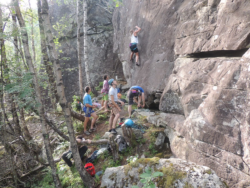 Americans, Swiss, Norwegians, and a French Islander… everyone loves climbing!